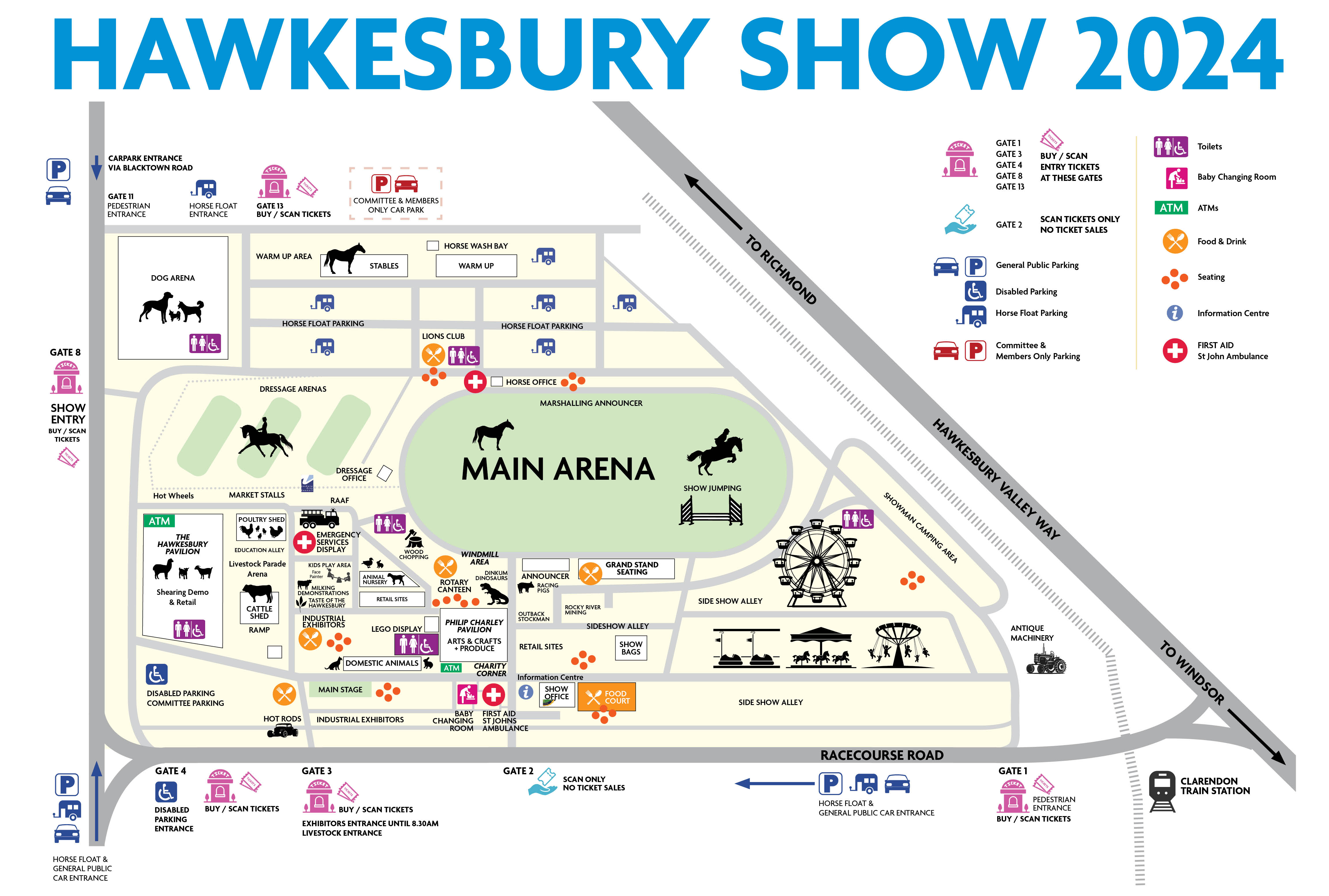 Showground Map image